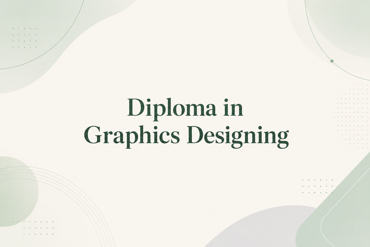 Diploma in Graphics Designing
